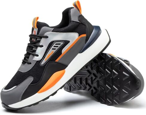 Steel Toe Sneakers for Men Women Lightweight Safety Work Shoes Comfortable Sneakers Slip-Resistant Composite Toe Shoes for Construction in Saudi Arabia