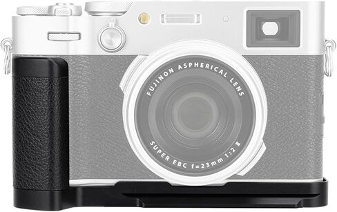 X100VI Handgrip,Metal Hand Grip L-Shape Bracket for FUJIFILM X100VI Only, X100VI Baseplate Holder with Quick Release Plate for Arca,Extra 1/4"-20 Tripod Hole & Hand Strap Hole Black(Not Fits X100V) in Saudi Arabia