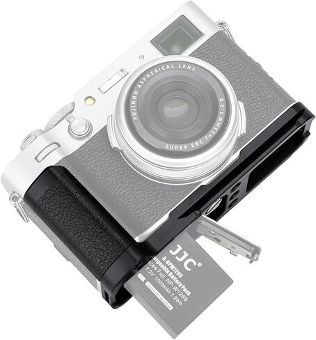 X100VI Handgrip,Metal Hand Grip L-Shape Bracket for FUJIFILM X100VI Only, X100VI Baseplate Holder with Quick Release Plate for Arca,Extra 1/4"-20 Tripod Hole & Hand Strap Hole Black(Not Fits X100V) in Saudi Arabia