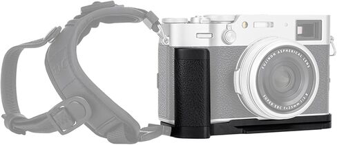 X100VI Handgrip,Metal Hand Grip L-Shape Bracket for FUJIFILM X100VI Only, X100VI Baseplate Holder with Quick Release Plate for Arca,Extra 1/4"-20 Tripod Hole & Hand Strap Hole Black(Not Fits X100V) in Saudi Arabia