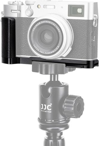 X100VI Handgrip,Metal Hand Grip L-Shape Bracket for FUJIFILM X100VI Only, X100VI Baseplate Holder with Quick Release Plate for Arca,Extra 1/4"-20 Tripod Hole & Hand Strap Hole Black(Not Fits X100V) in Saudi Arabia