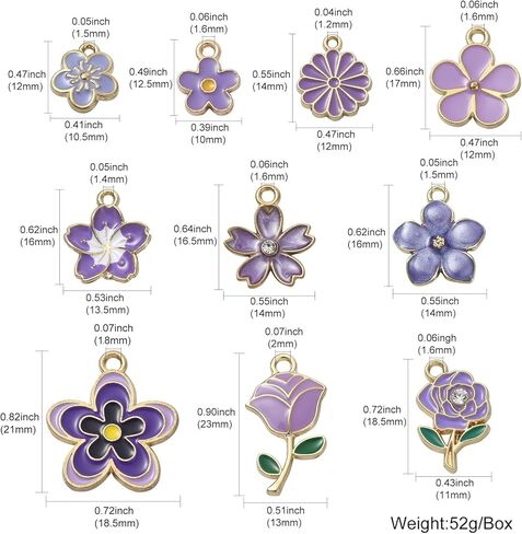 DanLingJewelry 50 قطعة 10 أنماط دلاية قلب الحب الأحمر المعلقات موضوع عيد الأم دلايات لأقراط قلادة السوار in Kuwait