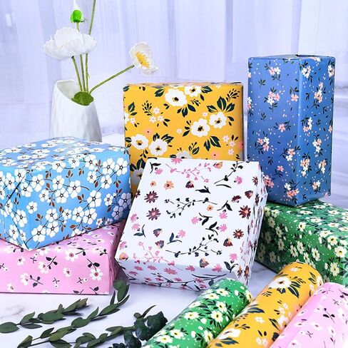 ورق تغليف عيد الميلاد Benherofun - مجموعة ورق تغليف الهدايا تتضمن خيوط الجوت وعلامات هدايا عيد الميلاد وورق تغليف كرافت بني، عنصر عيد الميلاد - 20 × 28 بوصة لكل ورقة، 8 ورقات in Kuwait