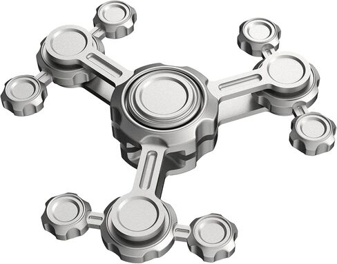 Gravity Fidget Spinner Toy for Kids Adults, Metal Finger Hand Spinner Fidgeting Glow in The Dark, Rock Spinner Gift Present for Boy Men Anti Anxiety Fingertip Gyro Desk Stress Toy Office Classroom in Saudi Arabia