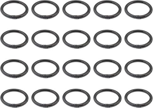 20 PCS Spring O Rings,SAFYY Round Carabiner Snap Clip,Trigger Spring Keyring Buckle Metal O Ring Clip in Kuwait