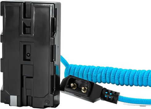 كابل بطارية دمى ملفوف من Kondor Blue D-Tap إلى NPF لسلسلة Sony L-Series، أزرق in Saudi Arabia