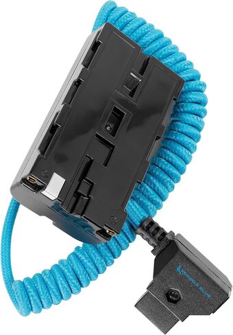 كابل بطارية دمى ملفوف من Kondor Blue D-Tap إلى NPF لسلسلة Sony L-Series، أزرق in Saudi Arabia
