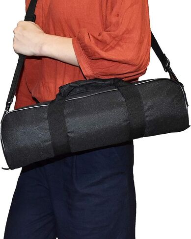 Birsppy Aeiniwer 4.7x3.9x16.5in/12x10x42cm حقيبة حمل مبطنة ثلاثية القوائم، حقيبة صغيرة سميكة مع حزام الكتف ومقبض حمل للحوامل الثلاثية، Monopod والآلات الموسيقية، نايلون متين، خفيف الوزن in Kuwait