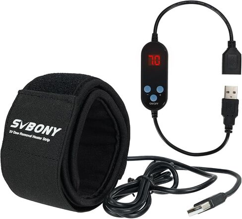 SVBONY SV172 Lens Warmer, 430mm Dew Heater Strip, Lens Heater Warmer with PWM Function, Lens Warmer with USB Interface for Telescope and Camera in Kuwait
