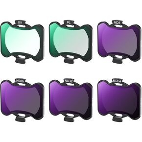 K&F Concept Avata 2 Drone UV PL ND Filters Kit (6 Pack), UV PL ND4 ND8 ND16 ND32 Filter Compatible with DJI Avata 2, Drone Accesorries with 28 Multi-Layer Coated/Gimbal Safe