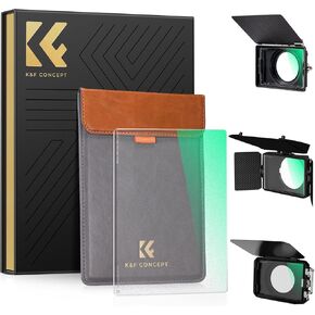 K&F Concept 4'' x 5.65'' Square Black Diffusion 1/8 Effect Filter Cinema Mist Diffuison Filter Compatible with Tilta, SmallRig Matte Box Ultra-Slim Optical Glass with 28-Multi Coatings