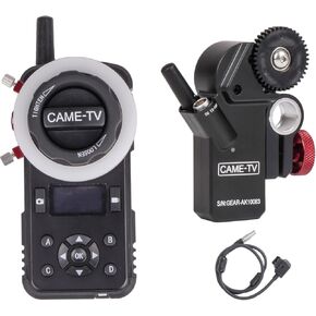 جهاز Came-TV Astral اللاسلكي عالي عزم الدوران مع التركيز على معظم كاميرات DSLR، وحدة تحكم بدون مرآة مع وحدة تحكم عن بعد ومحرك، شاشة OLED - 100 متر (328 قدم) أقصى نطاق، بطارية مدمجة، 2.4 جيجا هرتز in Kuwait