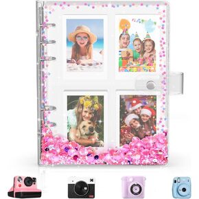 Kids Photo Album for Instax Mini, Photo Album for Polaroid, Applicable to Fujifilm Instax Mini 11 12 40 KODAK Mini Photo, Gift for 4 5 6 7 8 9 10 Year Old Girls (200 photos)