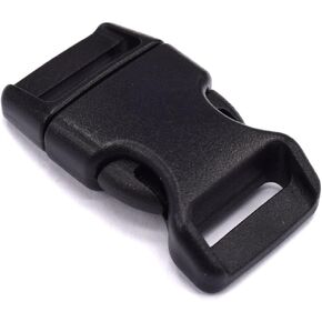 5/8" Contoured Plastic Side Release Buckles for Paracord Bracelets Multiple Color and Quantity