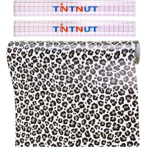 Tintnut Flame Permanent Vinyl Roll - 12 inch x 5ft, Permanent Adhesive Vinyl Roll, Burning Fire Pattern Self Sticker Water Proof Vinyl Compatible with Cricut Or Silhouette