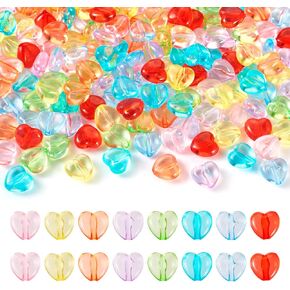 Cheriswelry 100pcs Pink Heart Acrylic Letter Beads Mixed Opaque Black Alphabet Beads Valentine's Day Pony Loose Spacer Beads 10.5x11.5mm for DIY Craft Earring Bracelet Necklace Jewelry Making