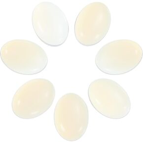 MECCANIXITY Flat Oval Stone,Oval Cabochons Stones 18mm x 13mm Natural Stone Cabochons for Jewelry Making DIY Photo Frame Home Decor (Pack of 7, Deep Blue)
