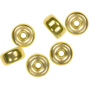 uGems Rose Gold Fill Round Smooth Plain Bead 0.100" Holes 10mm (2)