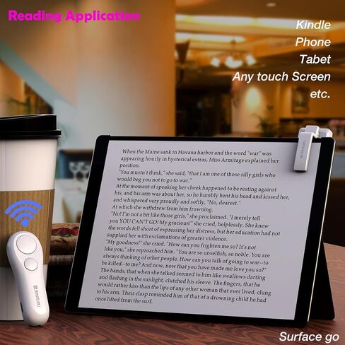 SK SYUKUYU RF Remote Control Page Turner for Kindle Reading Ipad Surface Comics, iPhone Android Tablets Reading Novels Taking Photos (Green), SKPT01 in Saudi Arabia