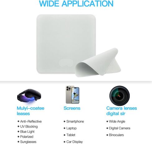 TUCANA Soft Polishing Cloth for Apple Display with Nano-texture Glass, Compatible with Apple Vision Pro, iPhones, iPads and MacBooks in Saudi Arabia