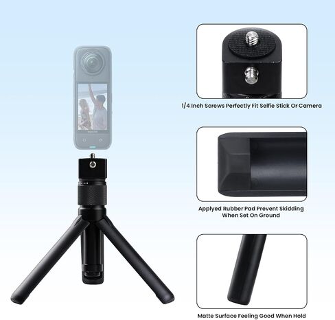 مقبض وقت الرصاصة مع حامل ثلاثي صغير لملحقات Insta360 X3/ One X2/One RS/One R/One in Saudi Arabia