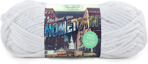 Lion Brand Yarn Hometown Bonus Bundle Yarn, New York White, 1 Skein in Kuwait
