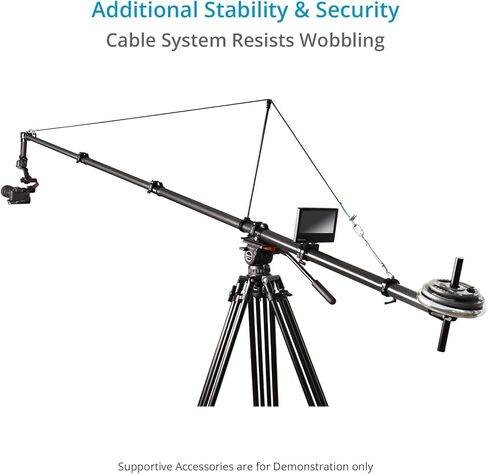 PROAIM Fly-Master 13' رافعة تلسكوبية من ألياف الكربون. لRS 2، RSC 2، كرين 2S/3S. المشابك المقاومة للانزلاق - مستقرة وآمنة. حمولة تصل إلى 6.8 كجم/15 رطل. (جي بي-FLMS-01) in Saudi Arabia
