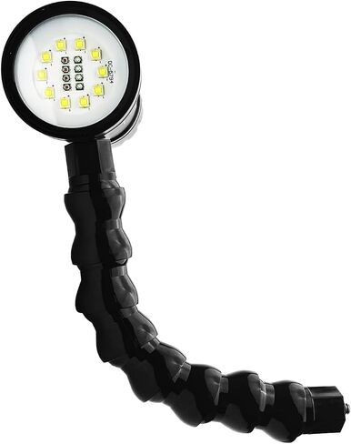 مصباح Movo LED-WP5K-II فائق السطوع مقاوم للماء للصور والفيديو تحت الماء - ضوء LED تحت الماء 5000 لومن مع ذراع تمديد - ضوء كاميرا للغوص والغطس in Saudi Arabia