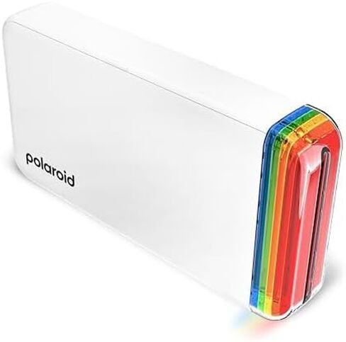 Polaroid Hi-Print - 2nd Generation Bluetooth Connected 2x3 Pocket Photo Dye-Sub Printer - White (9128) Bundle with Hi-Print 2x3 Paper - 20 Photos (6355), Hanging Photo Frames, and More in Kuwait