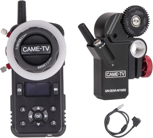 جهاز Came-TV Astral اللاسلكي عالي عزم الدوران مع التركيز على معظم كاميرات DSLR، وحدة تحكم بدون مرآة مع وحدة تحكم عن بعد ومحرك، شاشة OLED - 100 متر (328 قدم) أقصى نطاق، بطارية مدمجة، 2.4 جيجا هرتز in Kuwait