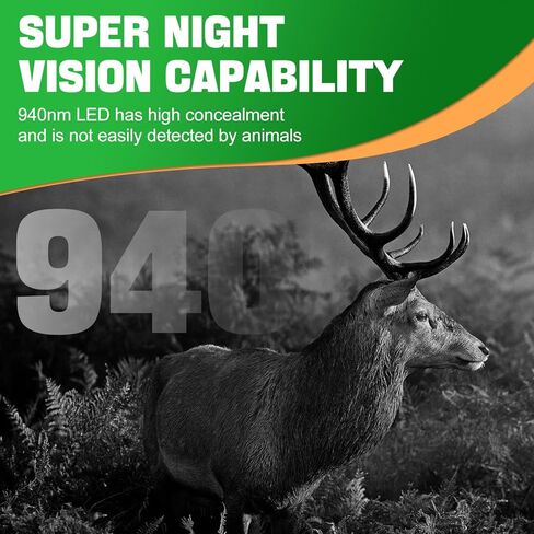 ترسل كاميرا Trail صورة إلى الهاتف الخلوي، وكاميرا WiFi Trail بدقة 48 ميجابكسل، وكاميرا Trail مع 28 قطعة من كاميرات ألعاب LED غير متوهجة 940 نانومتر مع رؤية ليلية مع نطاق 120 درجة، وسرعة تشغيل 0.1 ثانية in Kuwait