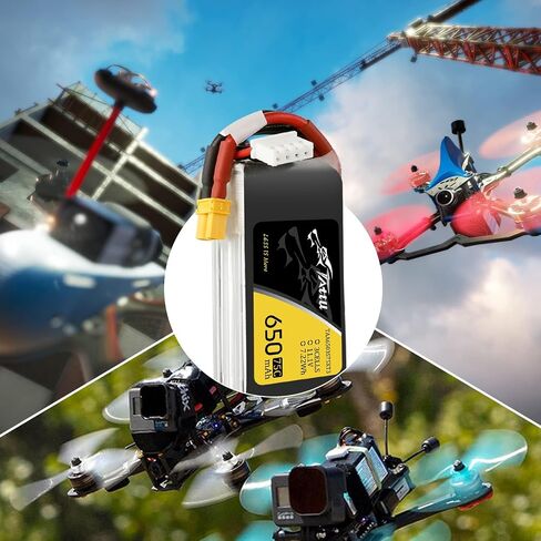 TATTU 3S1P 75C 11.1V 650mAh Lipo Battery Pack with XT30 Plug(2 Pcs) in Kuwait