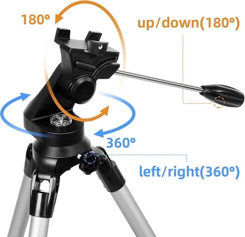 Telescope for Beginners,115mm Aperture 500mm AZ Mount Photography Tripod 29.9-46.6In Astronomical Reflector Telescope for Adults Kids, Portable Travel Telescope with Backpack Phone Adapter in Saudi Arabia