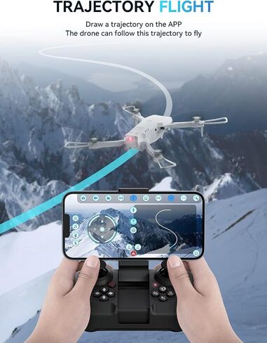 Drones with Camera for Adults 4K- S60 Foldable FPV RC Quadcopter with App Control - Obstacle Avoidance, Waypoint Fly, Altitude Hold, Roll Mode, Headless Mode, 2 Batteries in Saudi Arabia