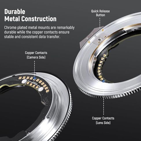 NEEWER FE/E Mount Lens to Z Mount Camera Auto Focus Converter مع تحديث البرامج الثابتة المتوافقة مع Tamron Sony Sigma FE/E Lens Nikon Z Mount Camera، غير متوافق مع عدسات Zeiss Batis، NW-ETZ Pro in Saudi Arabia