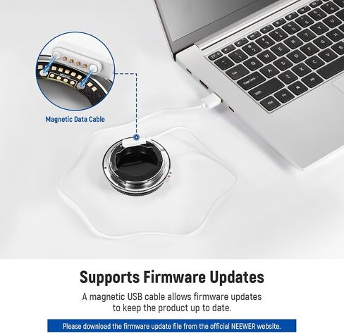 NEEWER FE/E Mount Lens to Z Mount Camera Auto Focus Converter مع تحديث البرامج الثابتة المتوافقة مع Tamron Sony Sigma FE/E Lens Nikon Z Mount Camera، غير متوافق مع عدسات Zeiss Batis، NW-ETZ Pro in Saudi Arabia