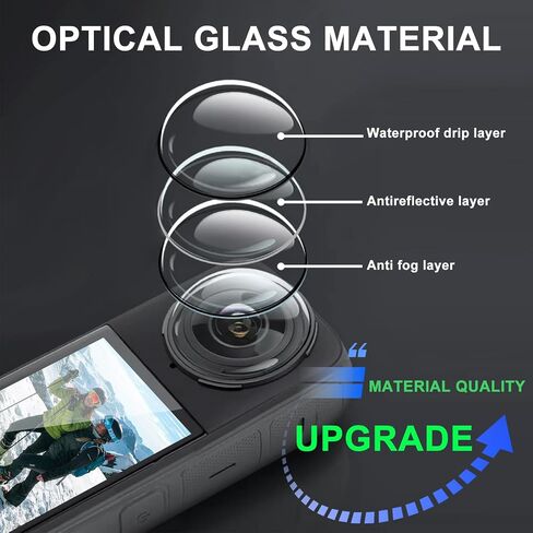 Insta 360 X4 Tempering Glass Lens Guards Case 10H Hardness, Lens Protector Cover for Insta360 X4 Accessorie in Saudi Arabia
