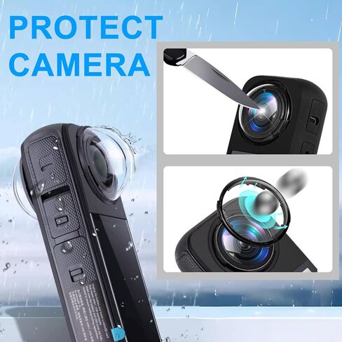 Insta 360 X4 Tempering Glass Lens Guards Case 10H Hardness, Lens Protector Cover for Insta360 X4 Accessorie in Saudi Arabia