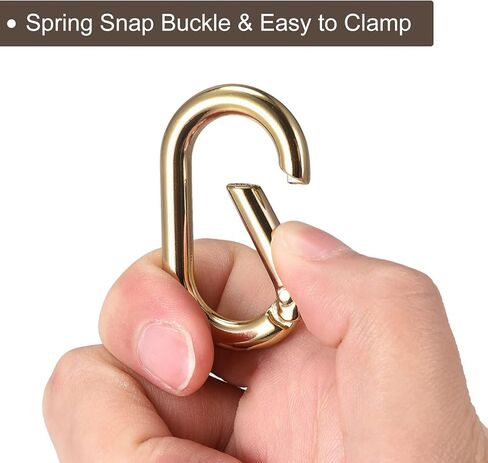 uxcell Spring Oval Ring, Round Spring Snap Clip Trigger Spring Keyring Buckle for Bags Purses Keychain in Kuwait