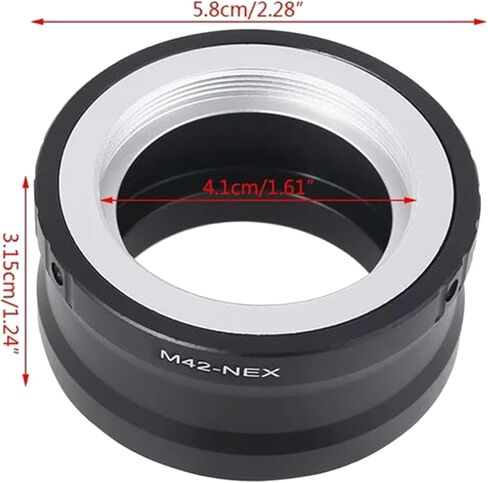 محول تركيب عدسة AiknowFoto، عدسة M42 إلى محول NEX E-Mount، متوافق مع Sony Alpha NEX-7 NEX-6 NEX-5N NEX-5 NEX-C3 NEX-3 in Saudi Arabia