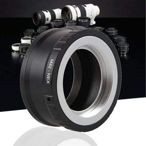 محول تركيب عدسة AiknowFoto، عدسة M42 إلى محول NEX E-Mount، متوافق مع Sony Alpha NEX-7 NEX-6 NEX-5N NEX-5 NEX-C3 NEX-3 in Saudi Arabia