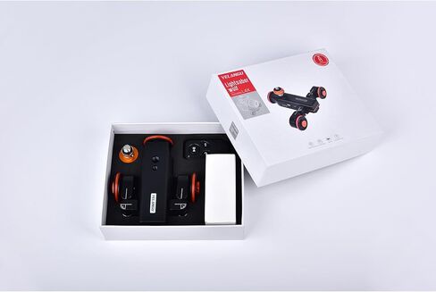 YELANGU 3 Wheel Wireless Camera Slider - Motorized Slider with Wireless Remote Control, USB Charging, Adjustable Speed for DSLR/Microslite/Gopro/Mobile Phones - Compact, Foldable in Kuwait