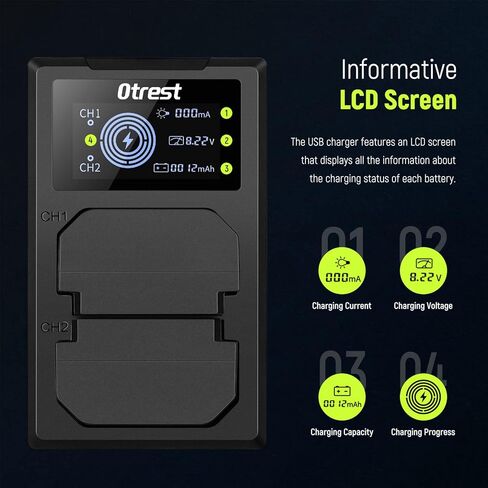 مجموعة بطارية وشاحن بديلة NP-FZ100، بطاريات 2280 مللي أمبير مع شاحن USB مزدوج وكابل شحن، متوافقة مع Sony FX3 FX30 a1 a9 II a9 a7R IV a7S III a7 III a7 IV a7C a6600، عبوتان in Kuwait