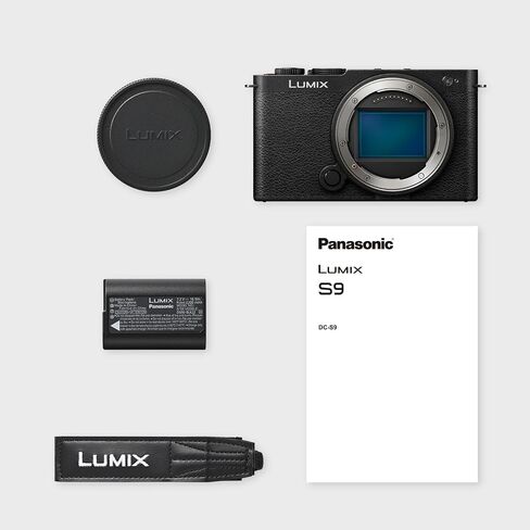 Panasonic LUMIX S9 Mirrorless Camera, 24.2MP Full Frame with Phase Hybrid AF, New Active I.S. Technology - DC-S9BODYK (Black) in Saudi Arabia