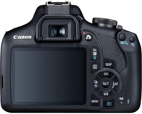 Canon EOS 2000D / Rebel T7 w/EF-S 18-55mm F/3.5-5.6 Zoom Lens + 64GB Memory, Filters,Case, Tripod, LED Light, Remote, and More (35pc DSLR Camera Bundle) (Renewed) in Saudi Arabia