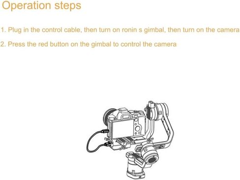 كابل التحكم في التركيز لكاميرا DJI Ronin-S Gimbal MCC المتعددة إلى كاميرا Sony A7 A9 in Saudi Arabia
