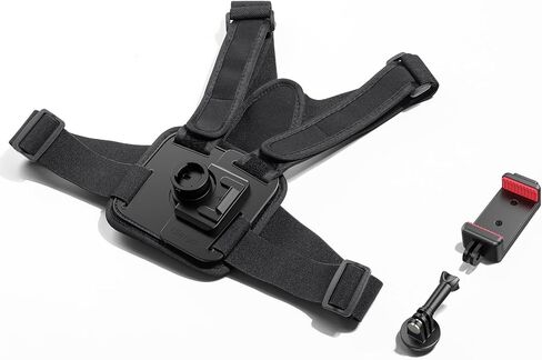 ULANZI CM028 حزام تثبيت على الصدر قابل للتعديل مع تبديل رأسي/أفقي لكاميرات الحركة GoPro DJI Insta360 - حزام تثبيت على الصدر للهاتف POV لهاتف iPhone Samsung Cameras Body Mount in Saudi Arabia
