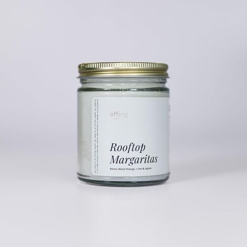 نفحات شمعة برطمان Effing Candle Co. 7 أونصة: الكستناء المحمص والروم (الجان المخمور) in Saudi Arabia