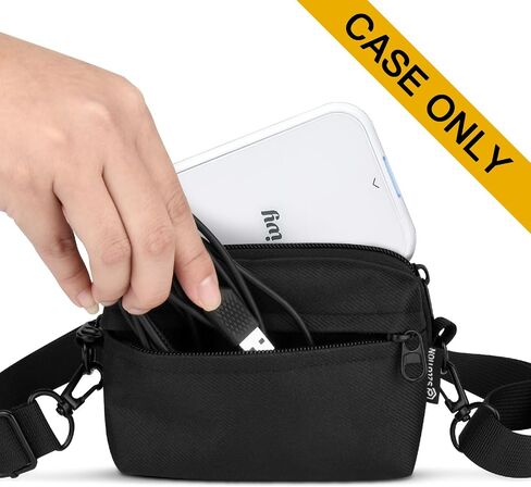Travel Case Compatible with Canon Ivy 2 Mini Photo Printer/Ivy CLIQ+2 CLIQ 2 CLIQ+ Instant Camera Printer, Storage Bag for KODAK Step/HP Sprocket 2x3 Mobile Photo Mini Printer, Black in Saudi Arabia