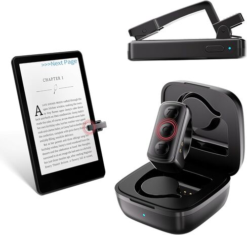 Remote Control Page Turner for Kindle Paperwhite Oasis, RF E-Reader Remote Controller, Remote Scrolling Ring for TIK Tok, Camera Shutter Clicker for iPad iPhone iOS Android -Pink in Saudi Arabia